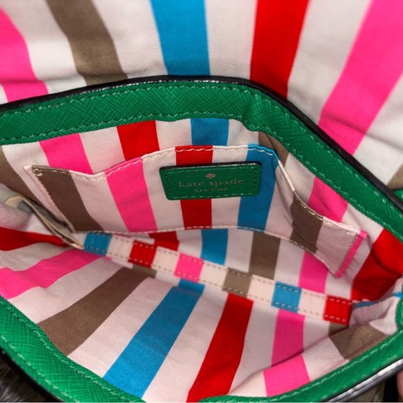 EUC Kate Spade Vibrant Green Crossbody Bag - Picture 3 of 5